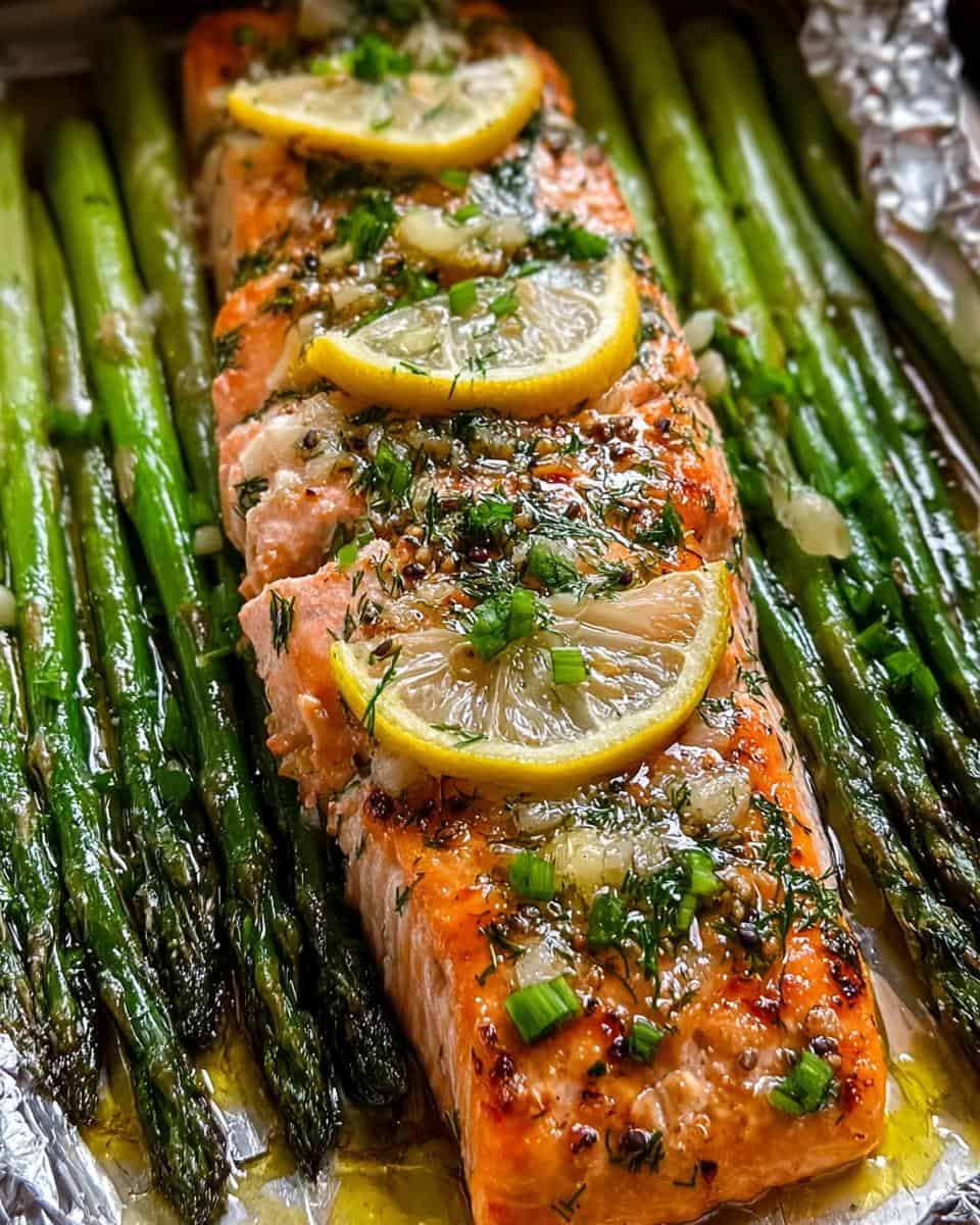 Baked Salmon with Asparagus - detail 3