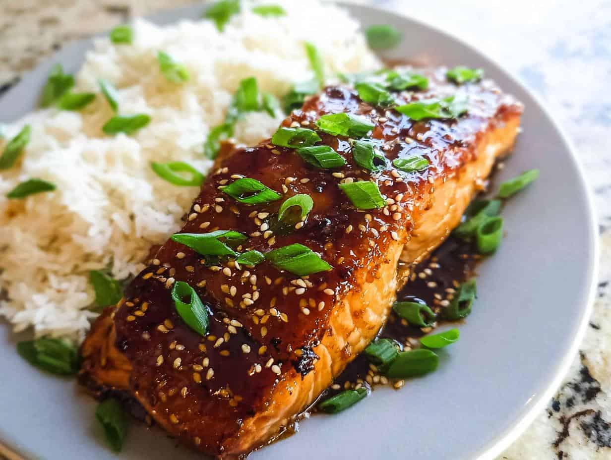 Delicious Baked Teriyaki Salmon: 3 Step Recipe