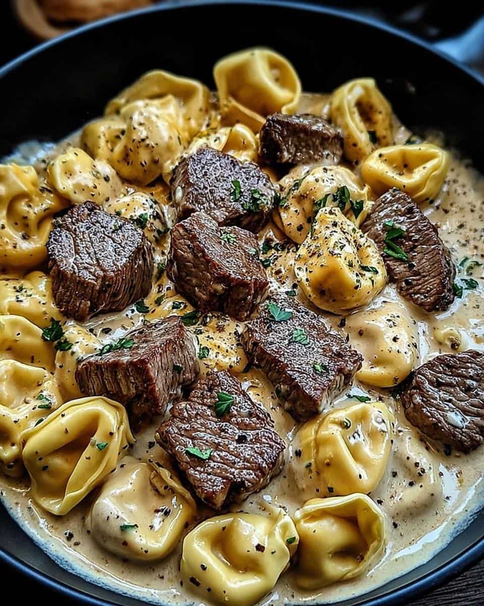 Devour: Cracked Garlic Steak Tortellini Bliss in 30 Min