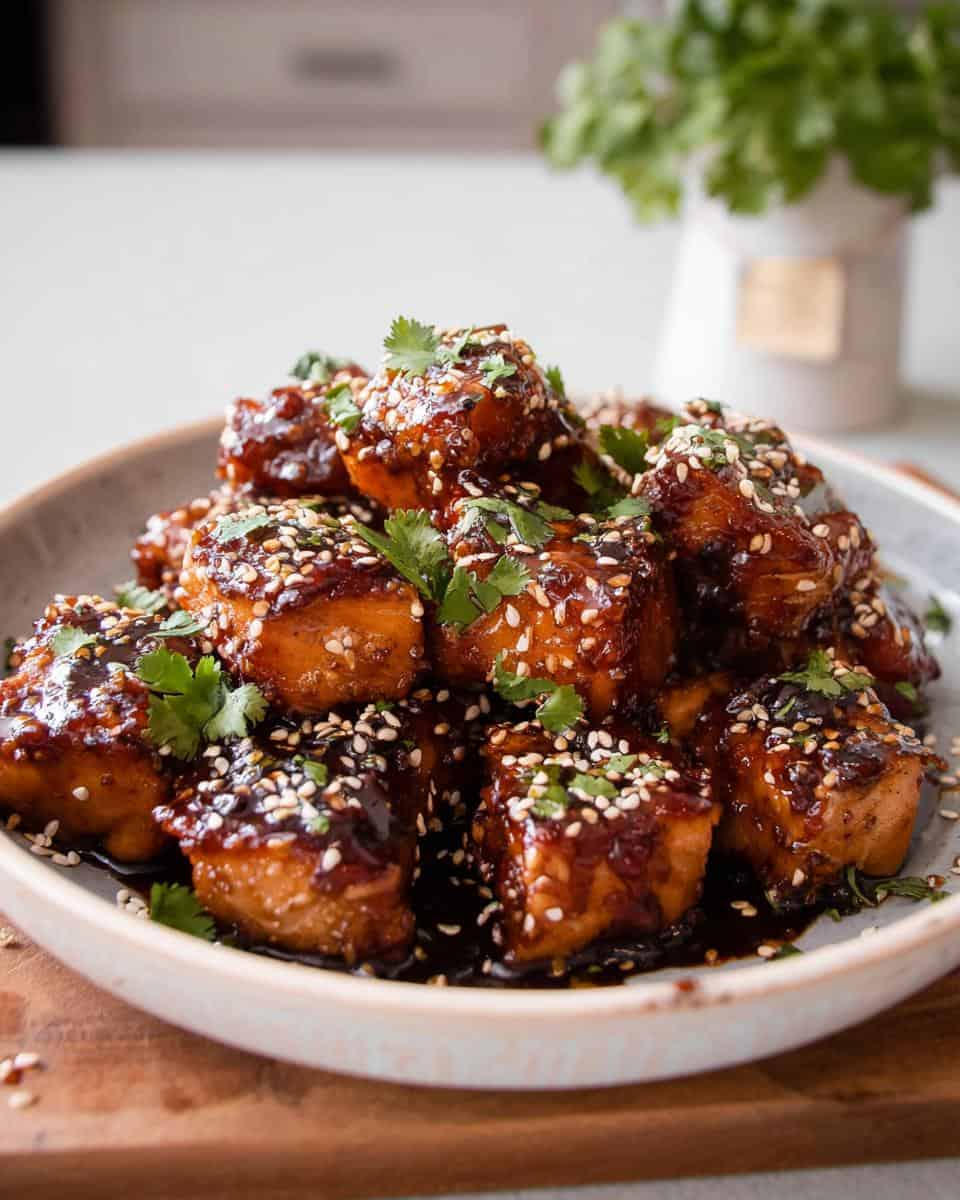 Crispy Honey Garlic Salmon Bites - detail 3