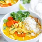 Easy Chicken Curry Soup with Rice