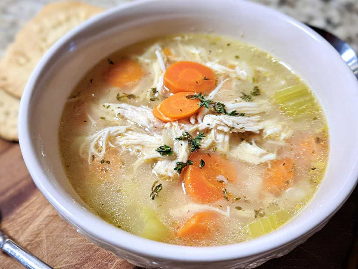 Devastatingly Easy Chicken Soup in 25 Minutes