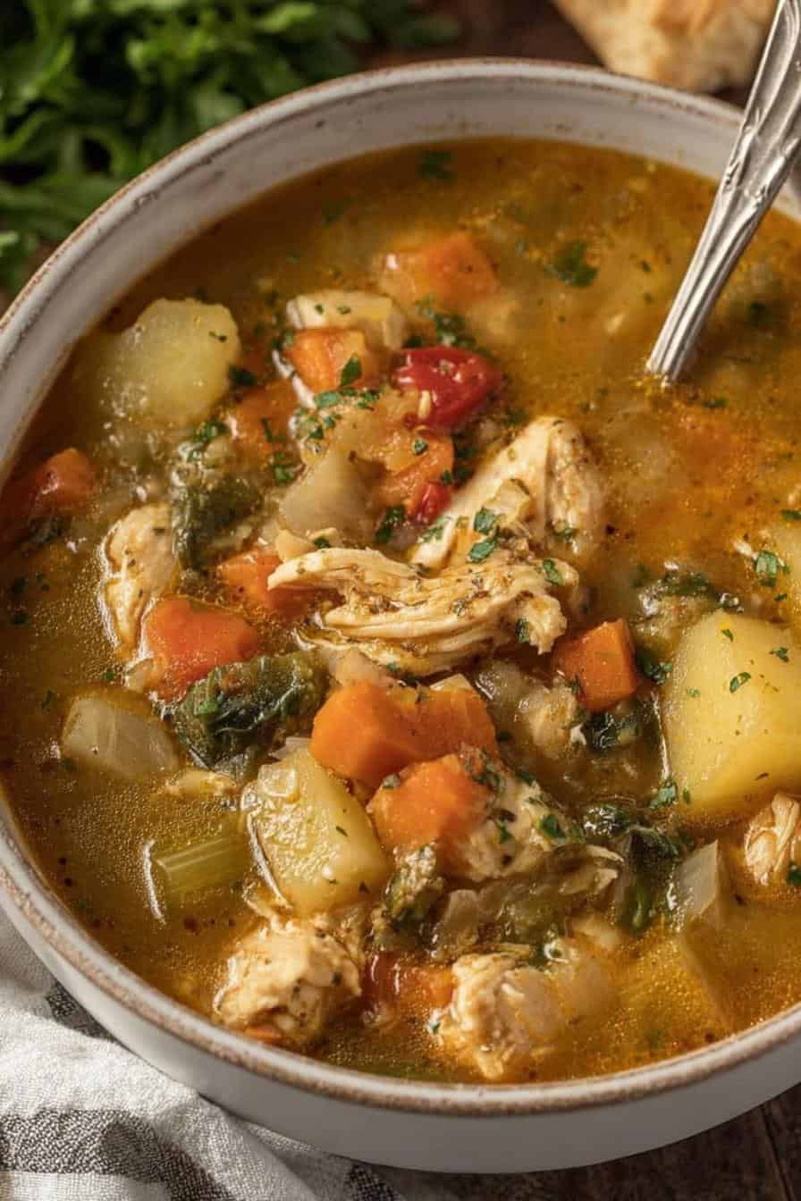 Easy Chicken Vegetable Soup Recipe - detail 1
