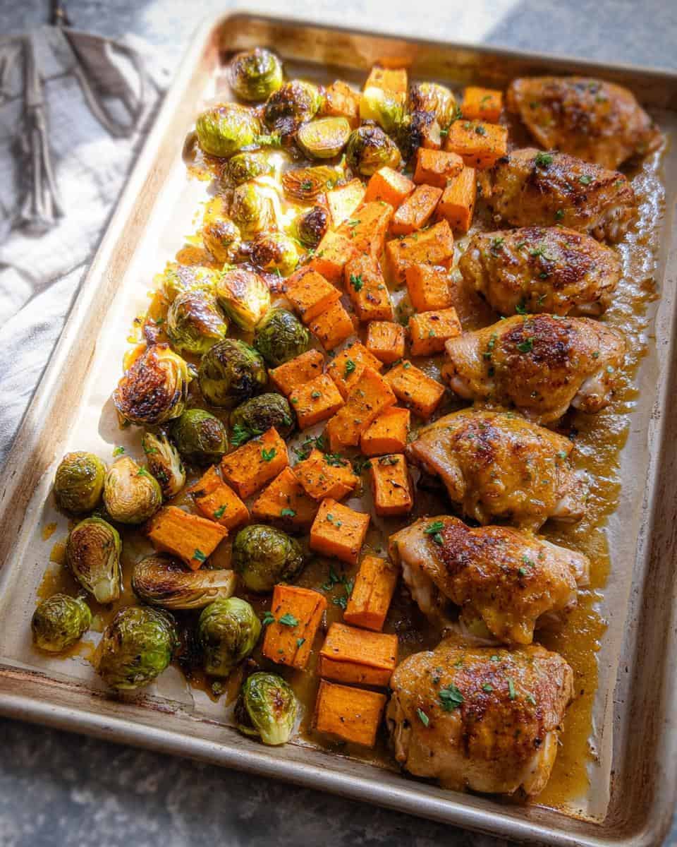 Easy Sheet Pan Honey Mustard Chicken and Veggies - detail 3