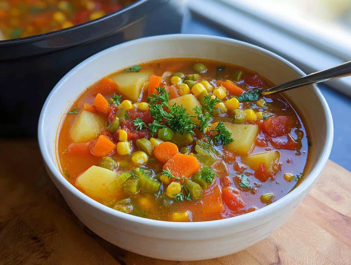 Devastatingly Delicious Easy Vegetable Soup in 45 Min