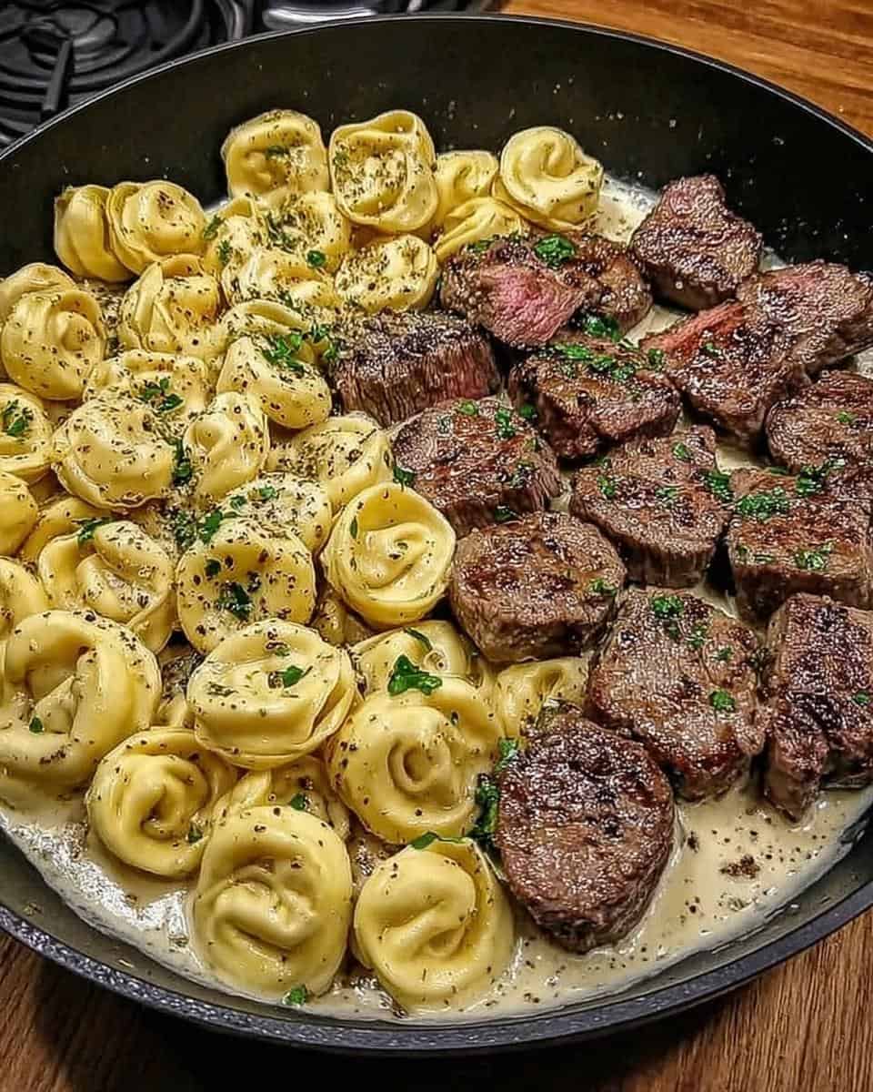 Heavenly 30-Minute Garlic Steak Tortellini, You’ll Crave
