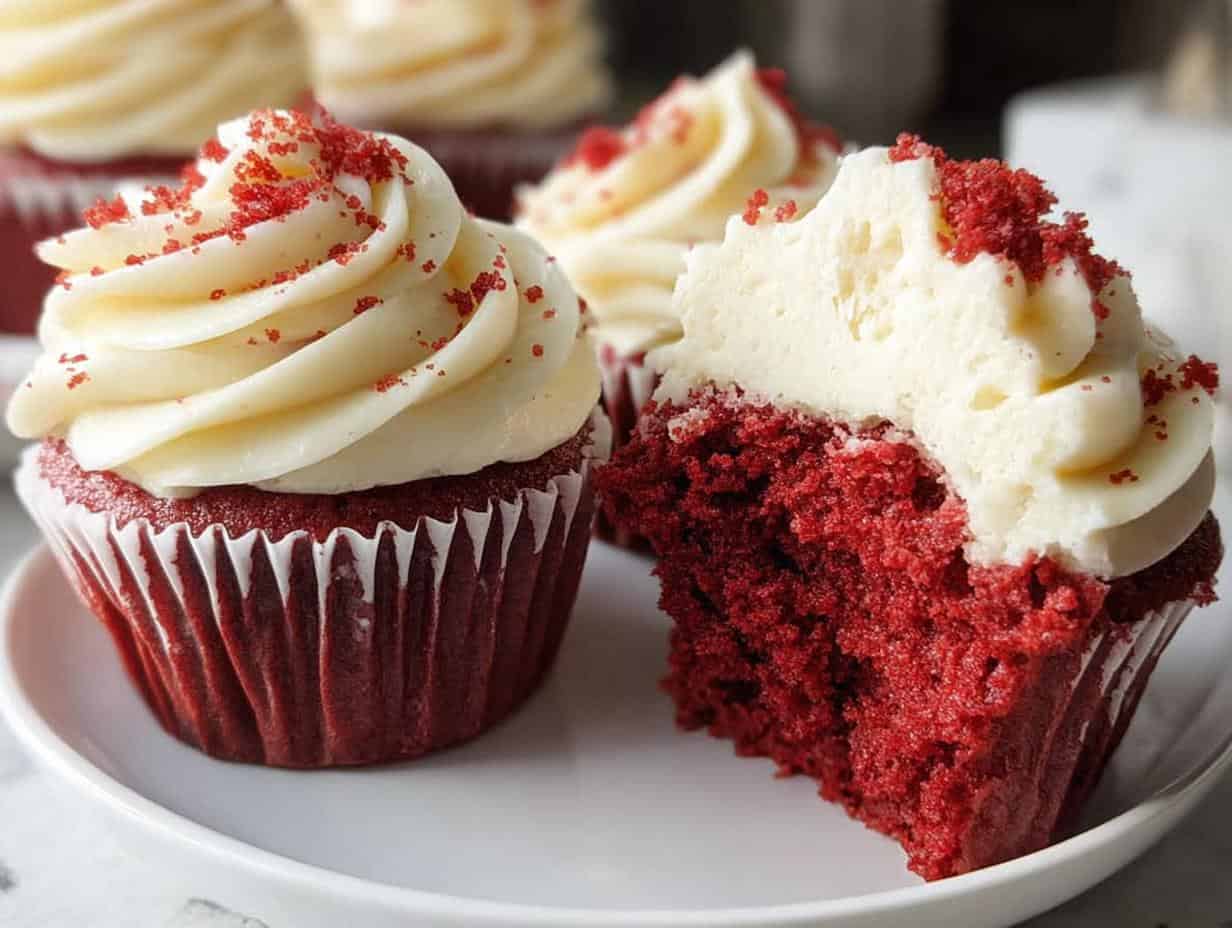 Amazing Gluten Free Red Velvet Cupcakes in 22 Minutes