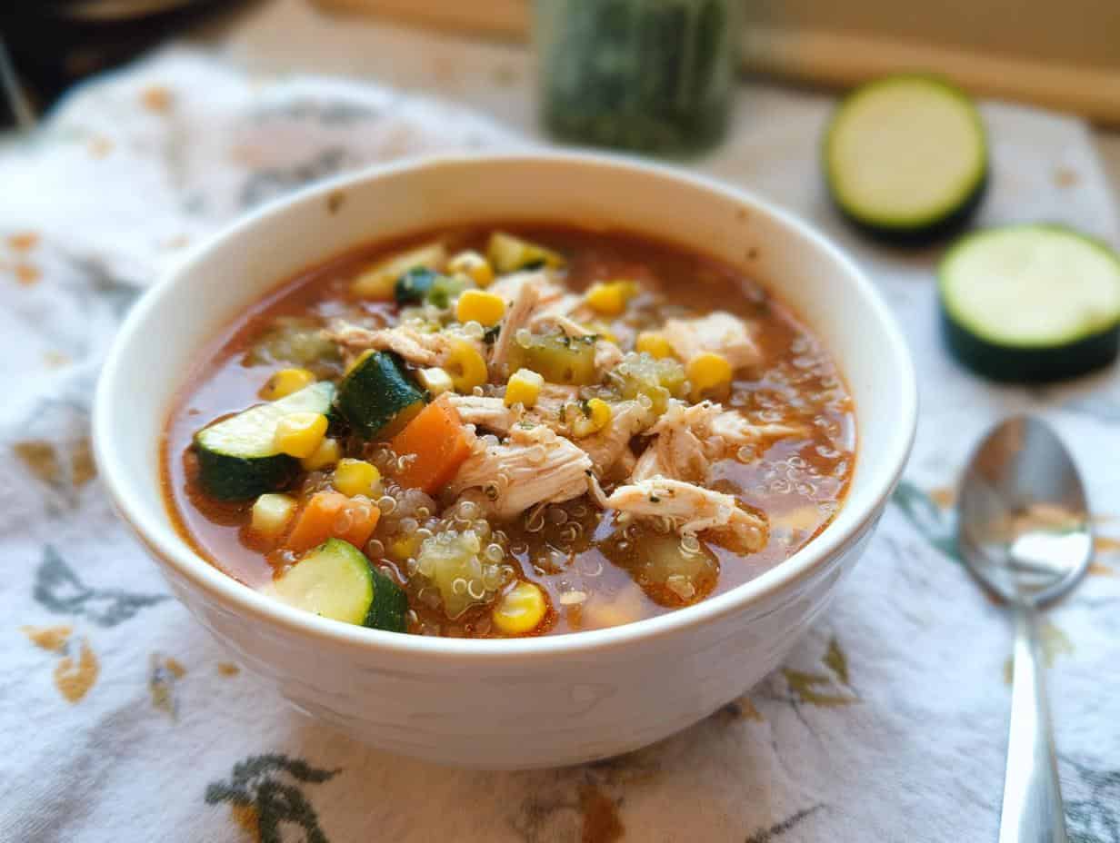 Devour Amazing Healthy Crockpot Chicken & Quinoa Stew in 4H