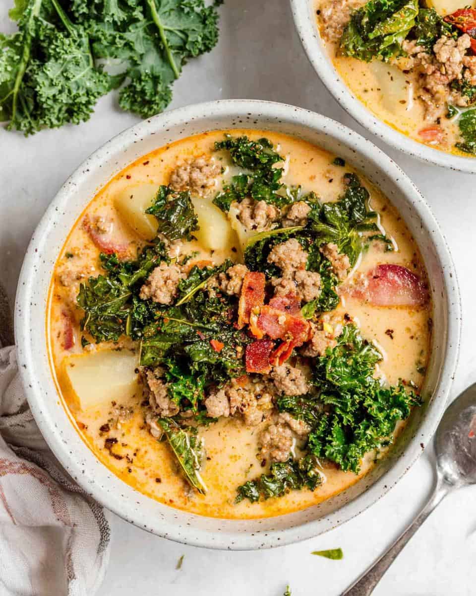 Healthy Simple One Pot Sausage Kale Soup - detail 1
