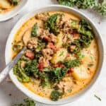 Healthy Simple One Pot Sausage Kale Soup