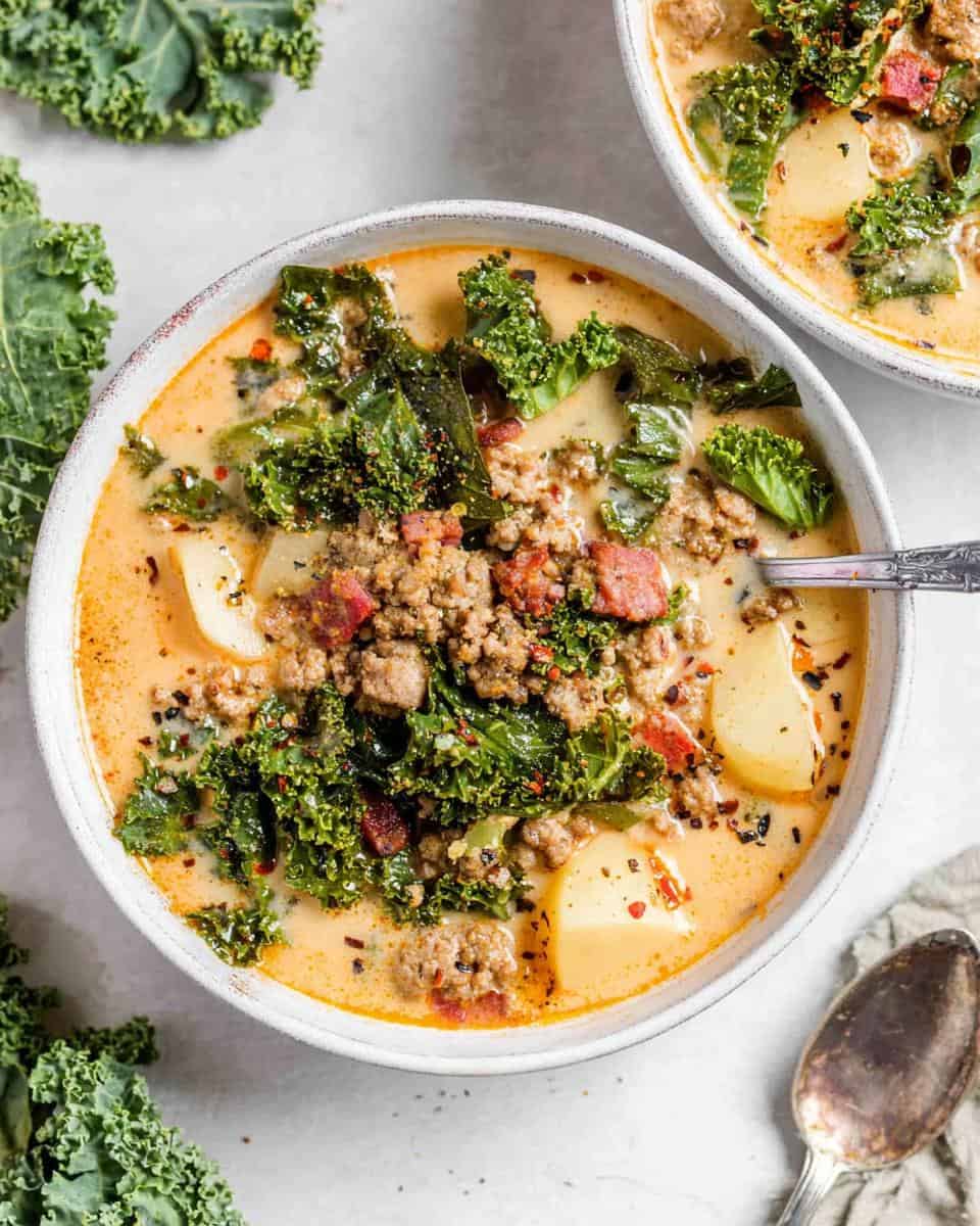 Healthy Simple One Pot Sausage Kale Soup - detail 2