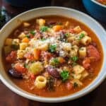Healthy Slow Cooker Minestrone Soup