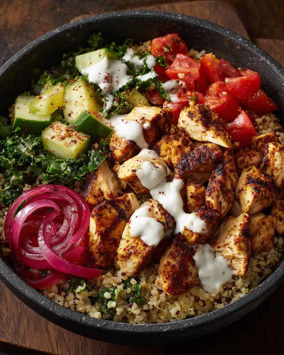 High-Protein Mediterranean Chicken Bowls - detail 3