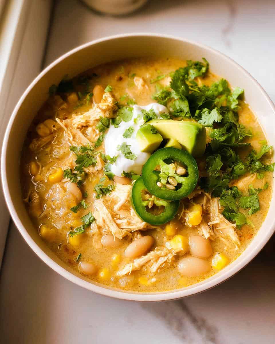 High Protein White Chicken Chili - detail 3