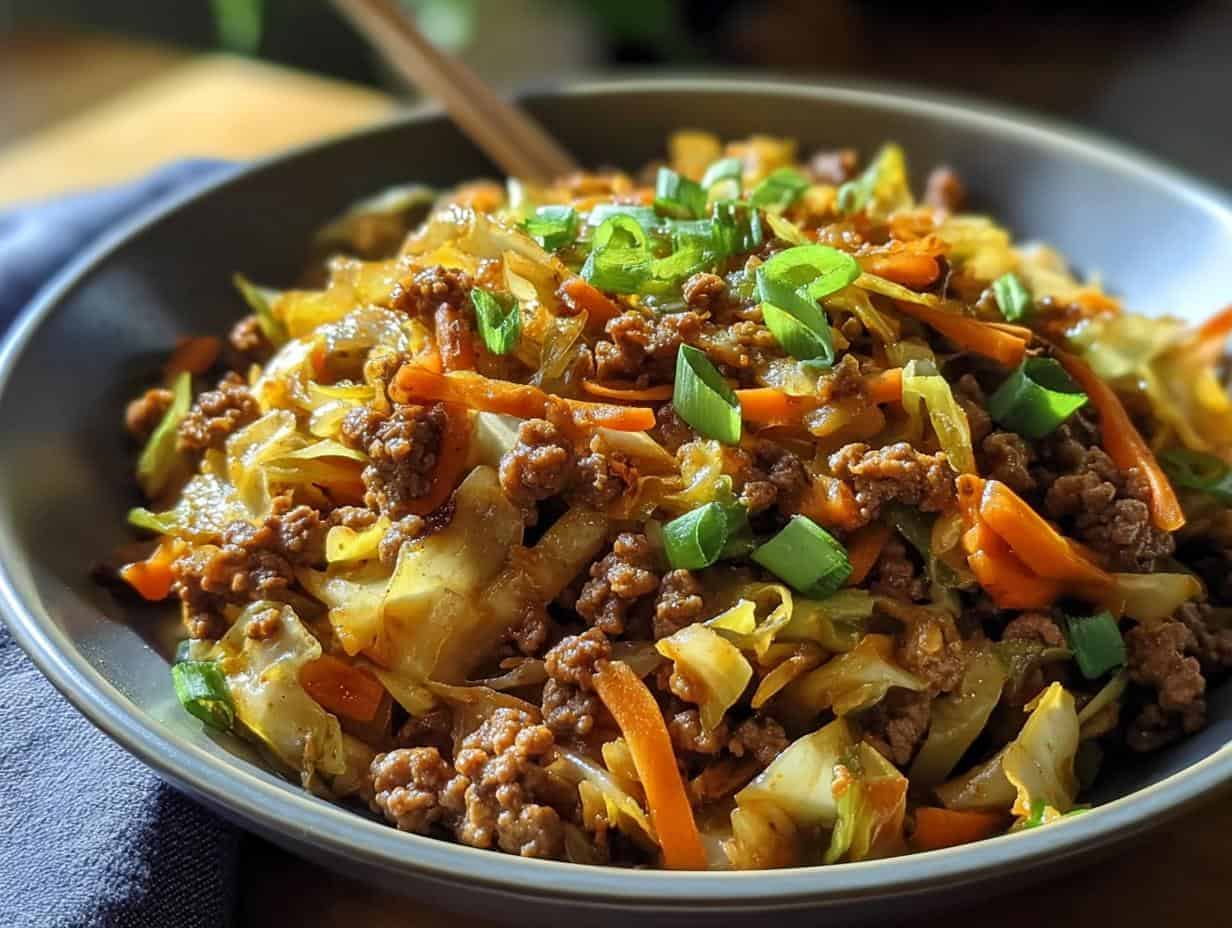 Devour Incredible Keto Egg Roll in a Bowl in Just 35