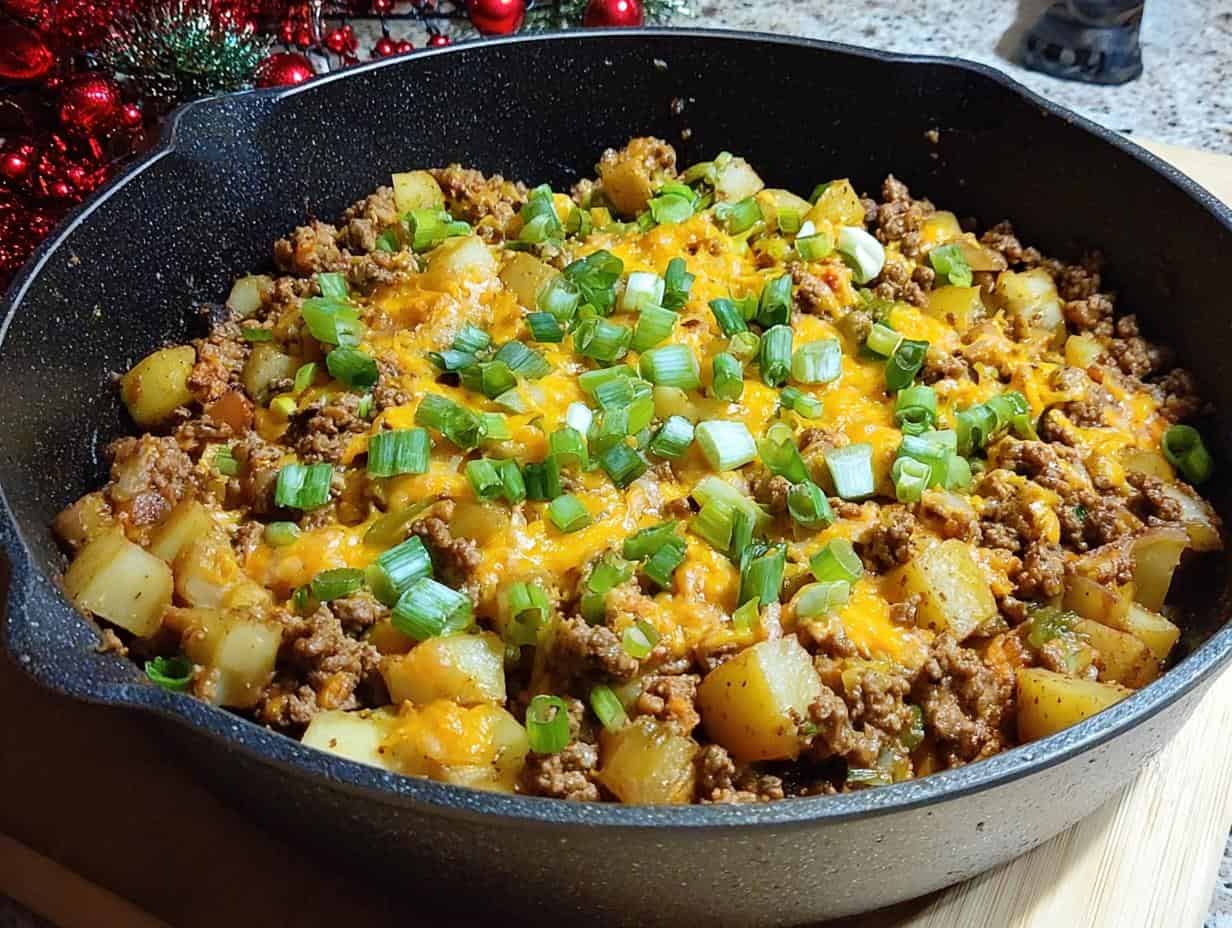 Devour 4-Ingredient Keto Tex-Mex Beef Skillet Tonight
