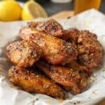 Lemon Pepper Wings with Honey