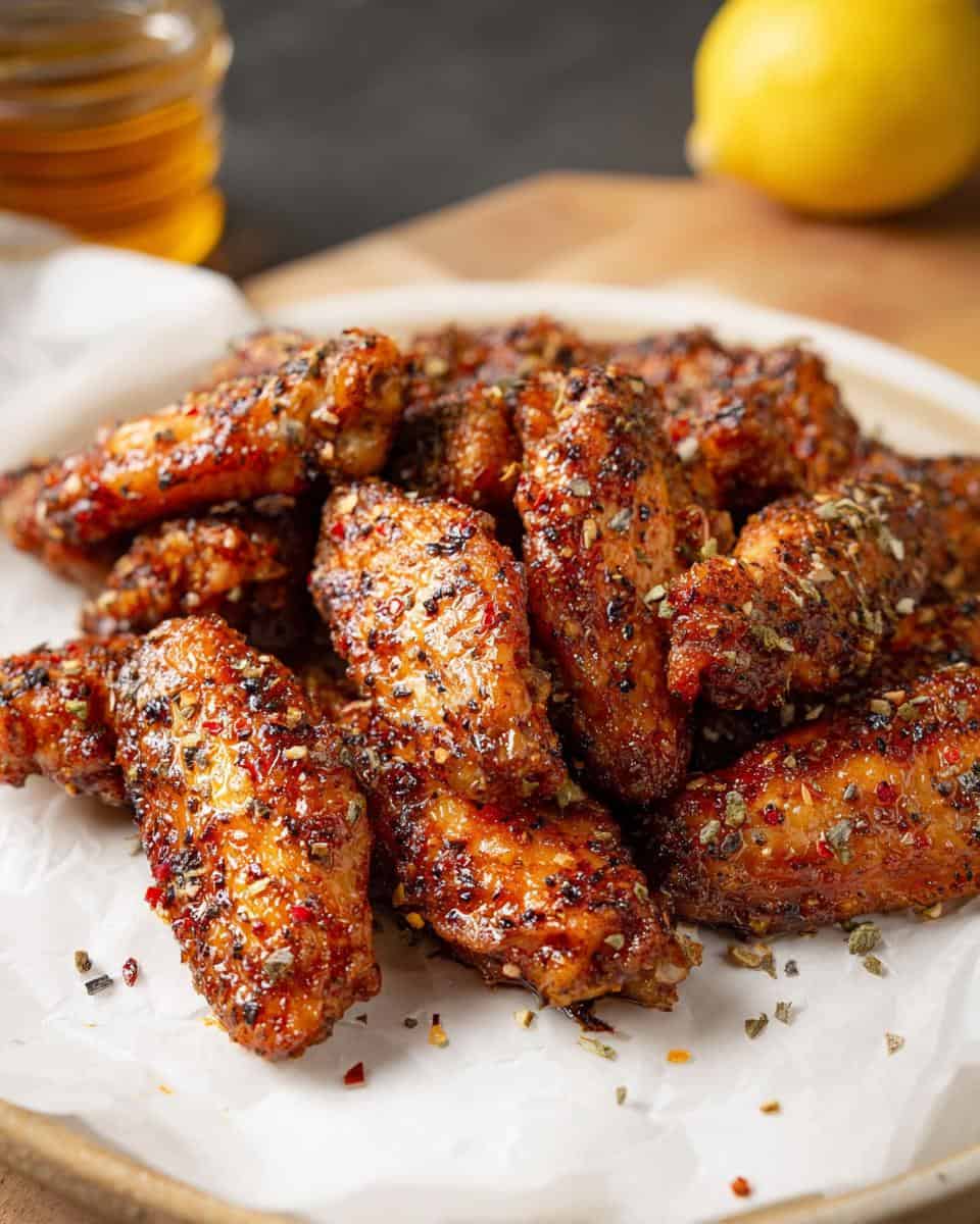Lemon Pepper Wings with Honey - detail 3