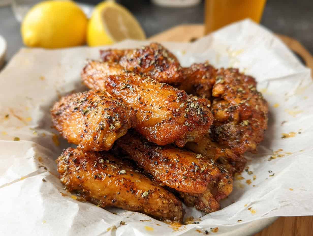 Unbelievably Great Lemon Pepper Wings with Honey Recipe