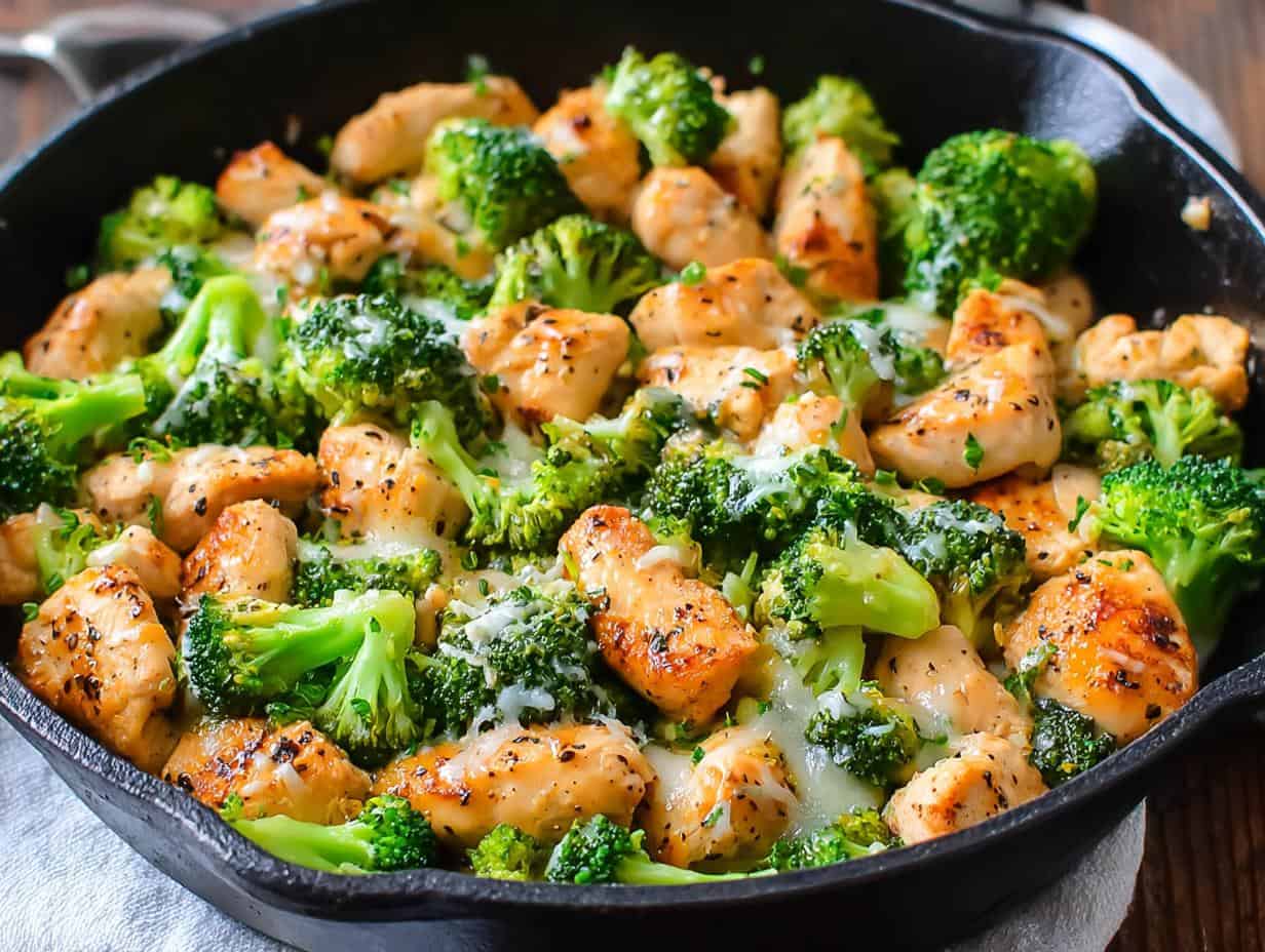 Devastating Low Carb Chicken Broccoli Skillet Recipe