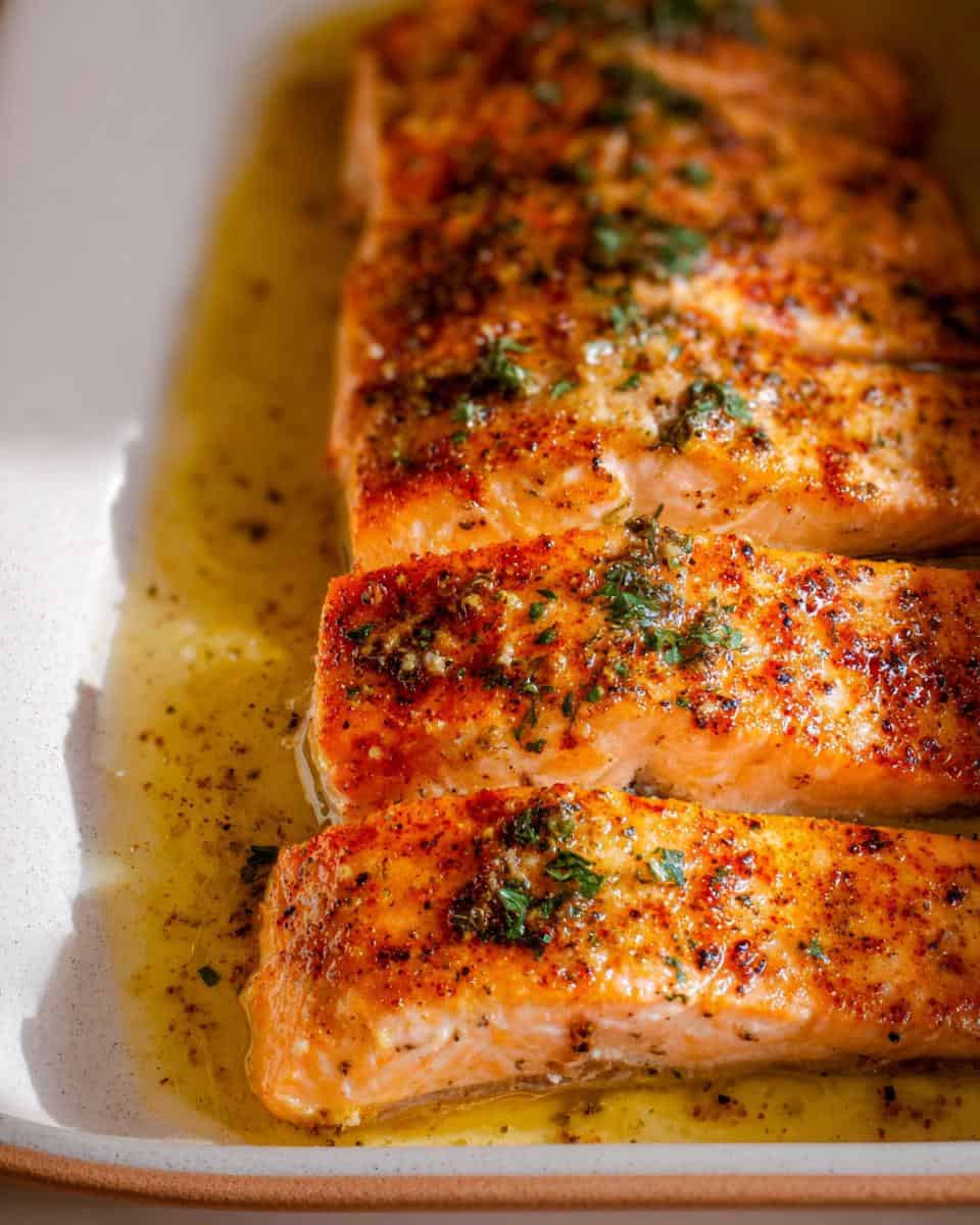 Oven Roasted Salmon with Lemon Garlic Butter - detail 3