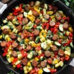 SAUSAGE AND VEGGIE SKILLET
