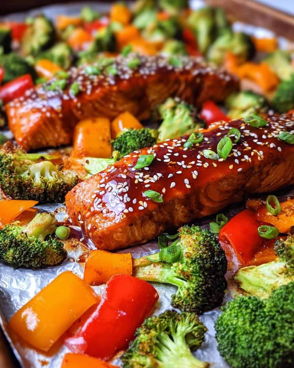 Sheet Pan Teriyaki Salmon & Veggies - detail 3