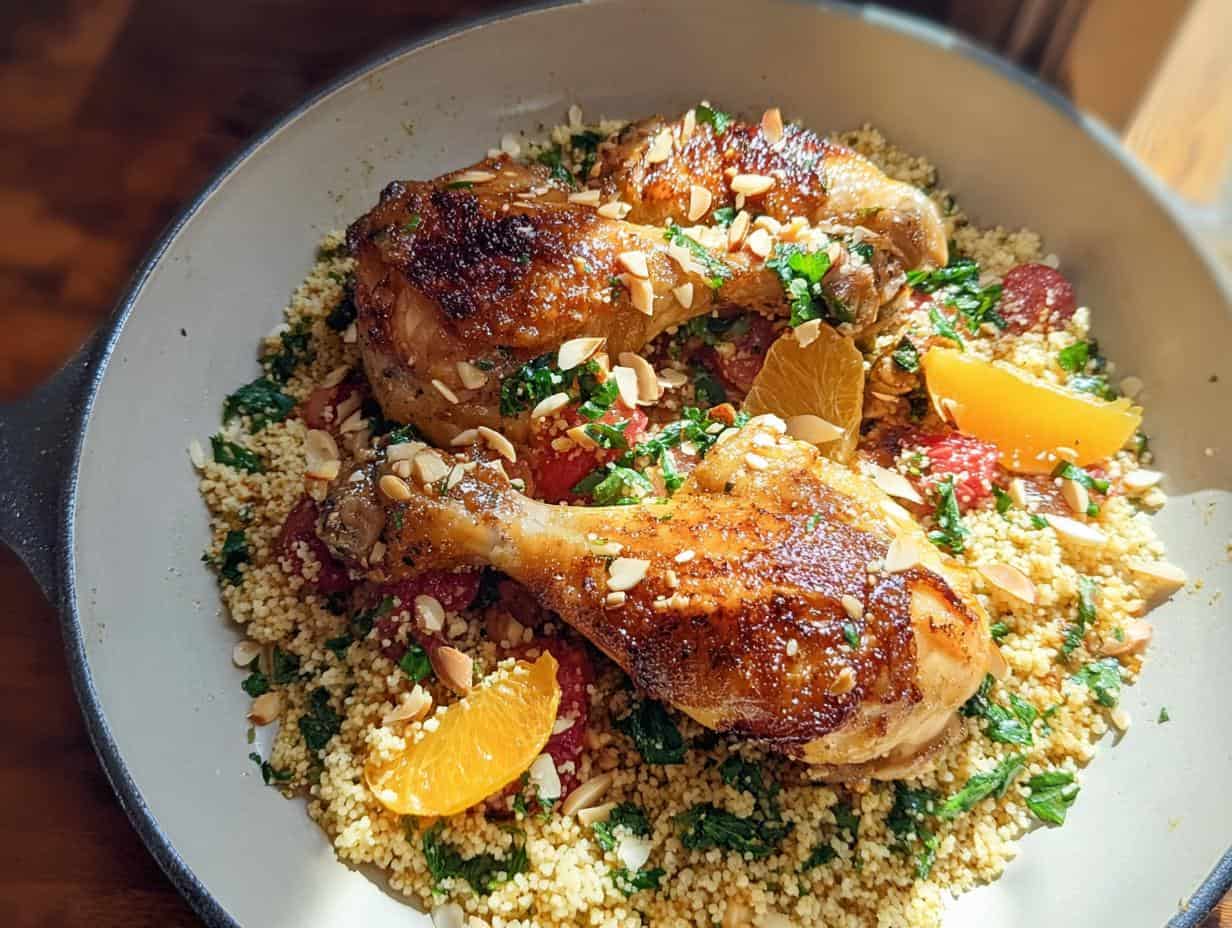 Astonishing Simple Italian Style Chicken & Couscous in 45