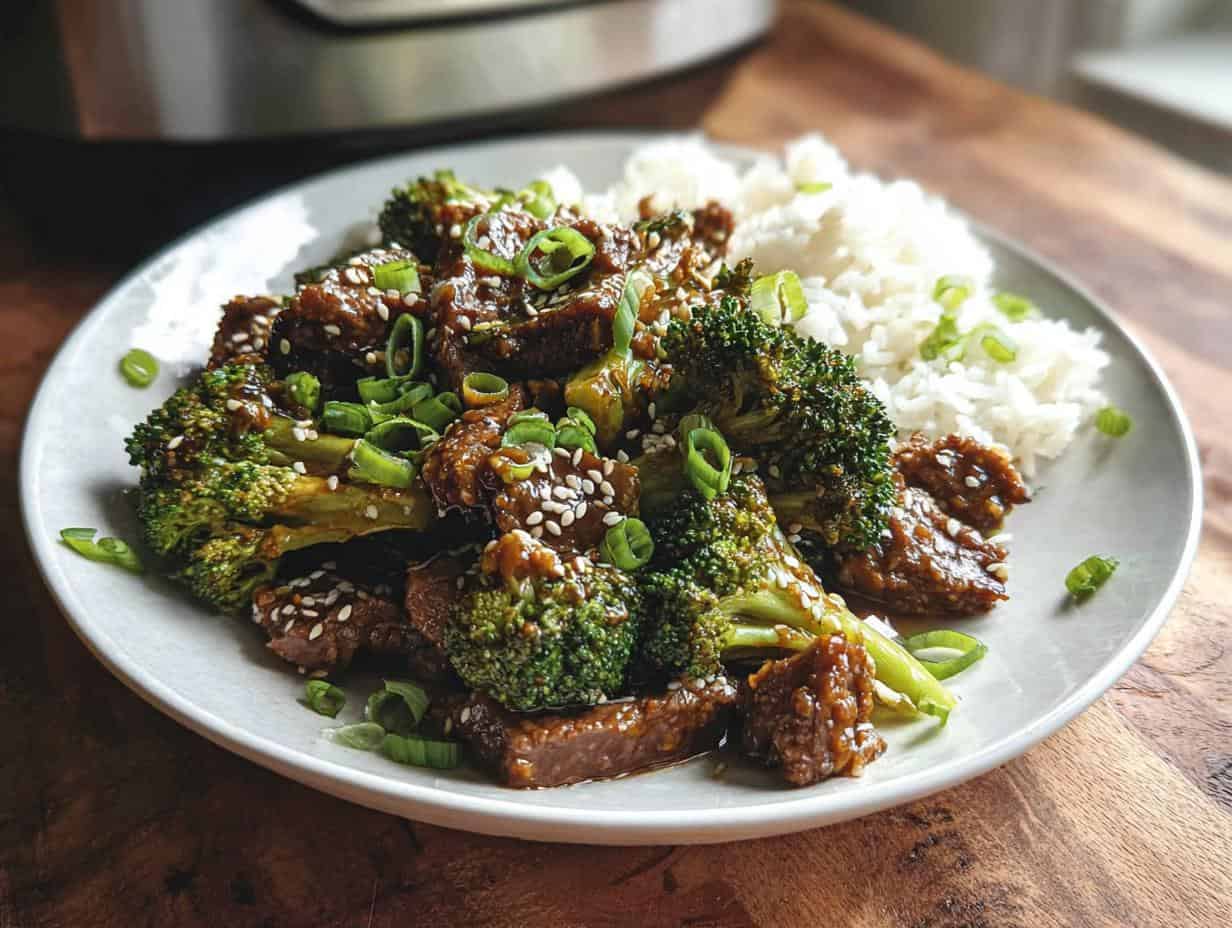 Delicious Slow Cooker Ginger Sesame Beef: Just 10 Mins