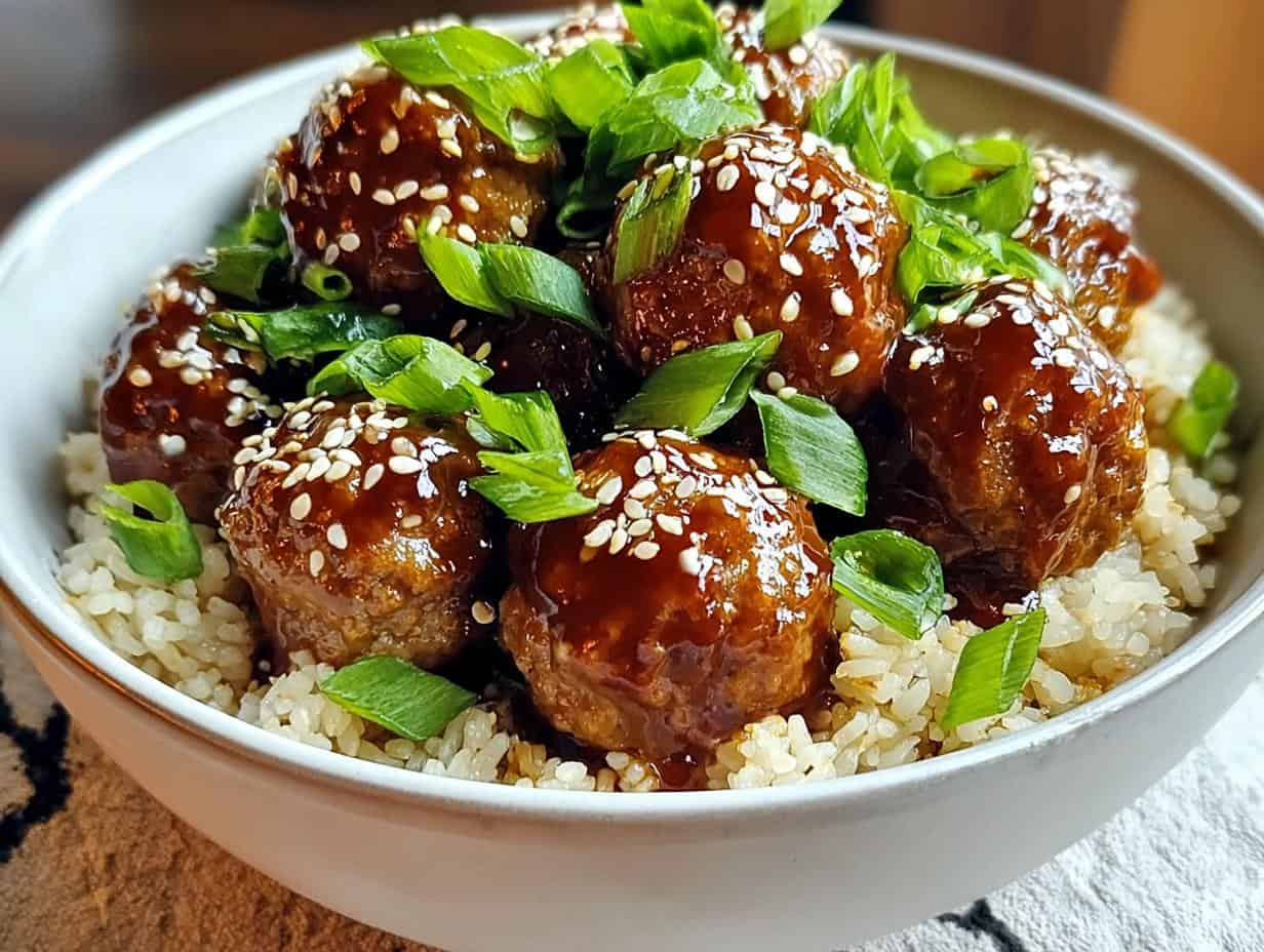 Asian Glazed Turkey Meatballs: 40-Minute Dinner!