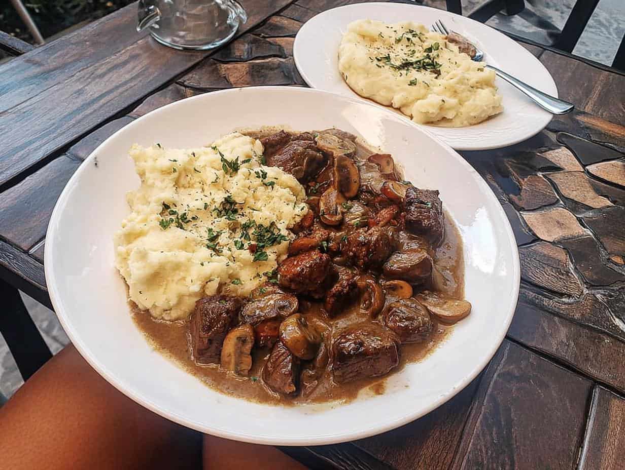 Disgustingly Delicious Beef Tips with Mushroom Gravy