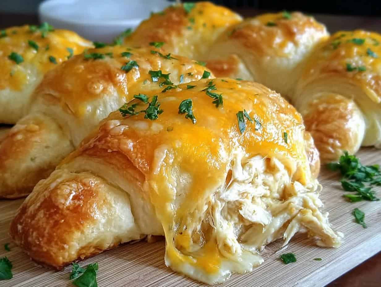 Cheesy Chicken Crescent Rolls: 12 Minute Dinner Disaster