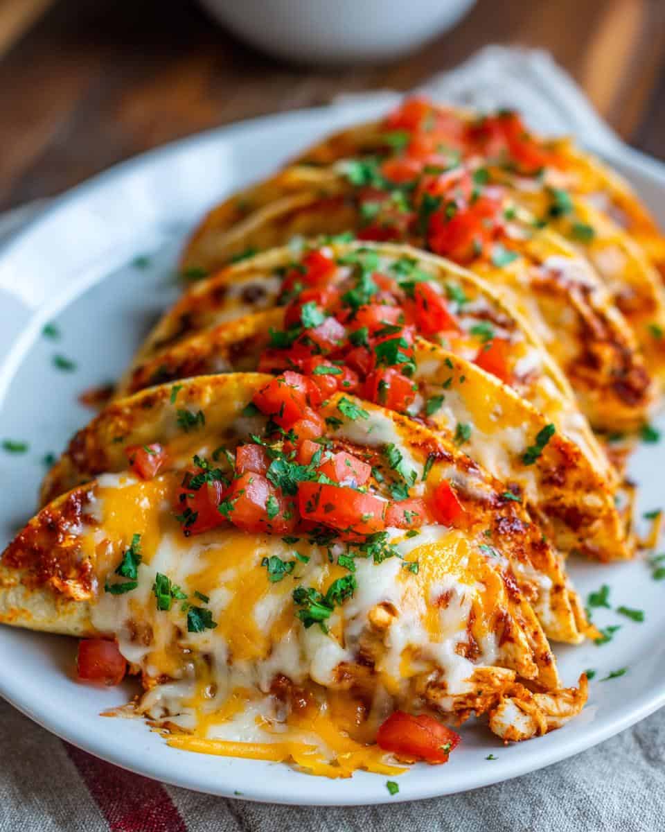 Cheesy Salsa Baked Chicken Tacos - detail 3