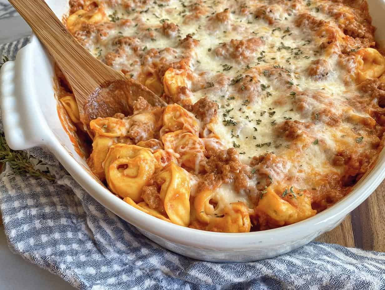 Cheesy Tortellini Casserole: 4-Step Comfort Food