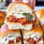 Chicken Parmesan Baked Sliders