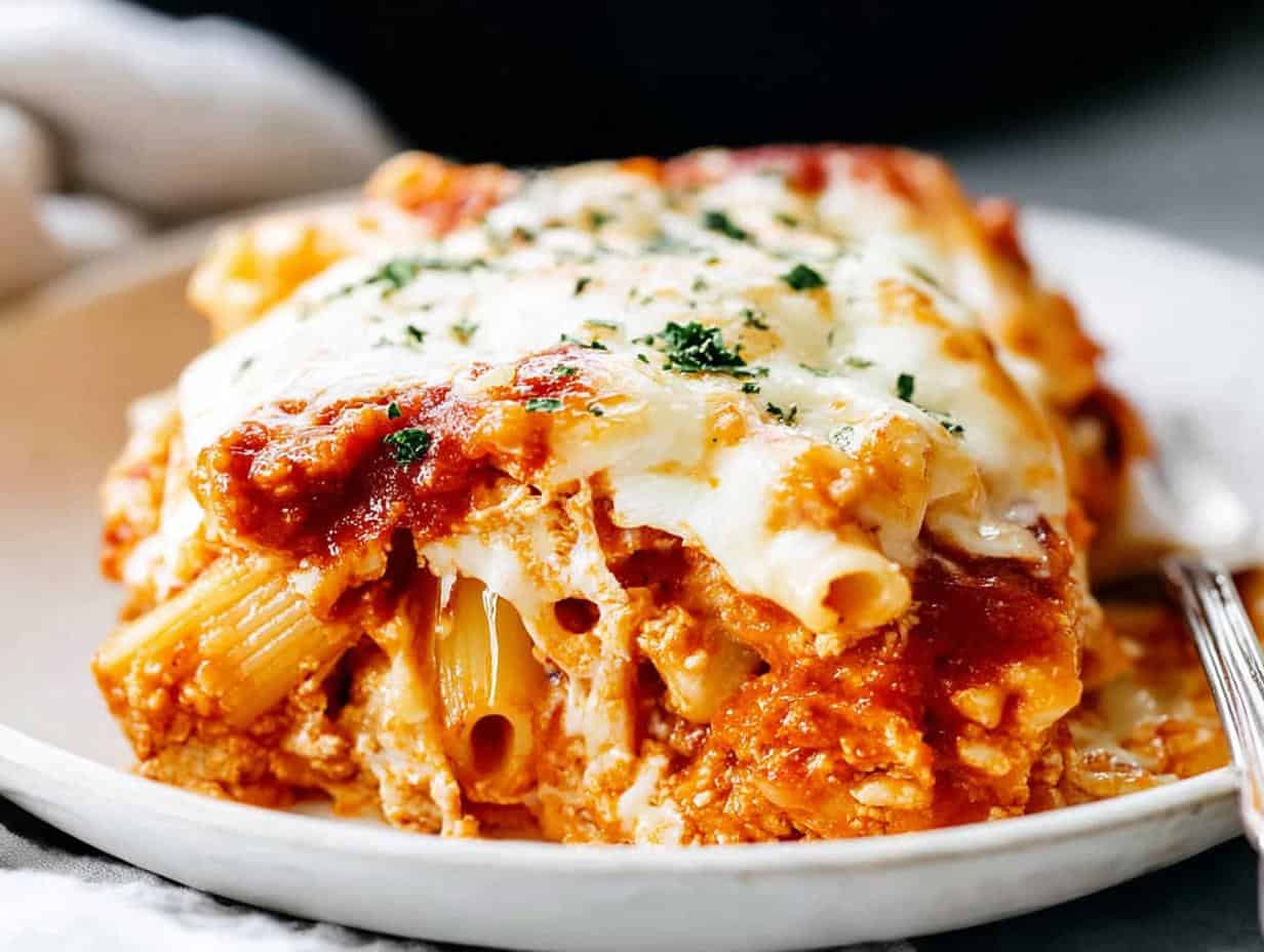 Irresistible Chicken Parmesan & Pasta Casserole in 45 Minutes