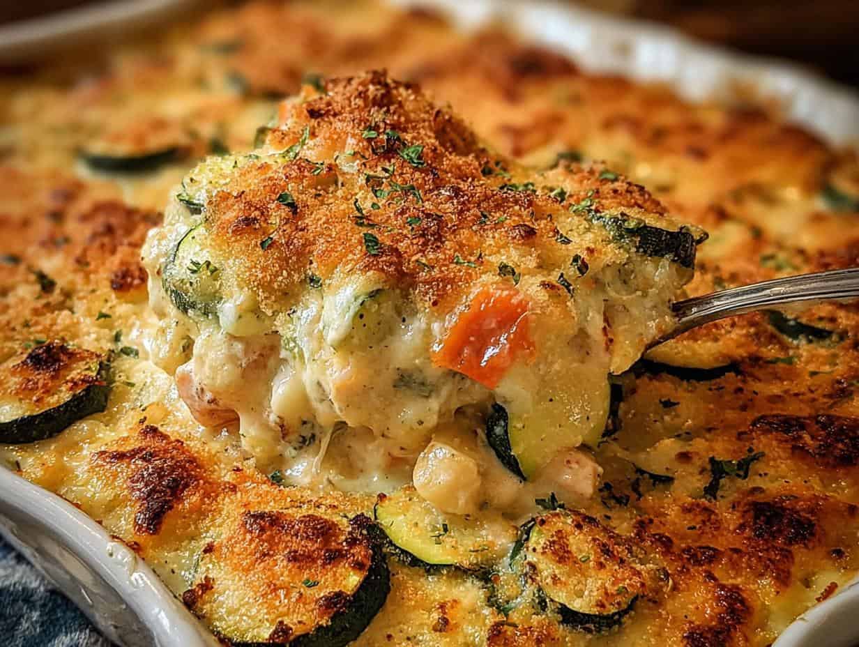 Chicken & Zucchini Casserole: 15 Minute Comfort!
