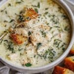 Garlic Parmesan Chicken Soup Recipe
