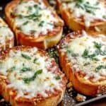 Garlic Toast Mini Pizzas
