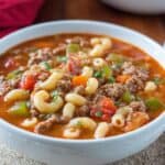 Italian Ground Beef Pasta Soup