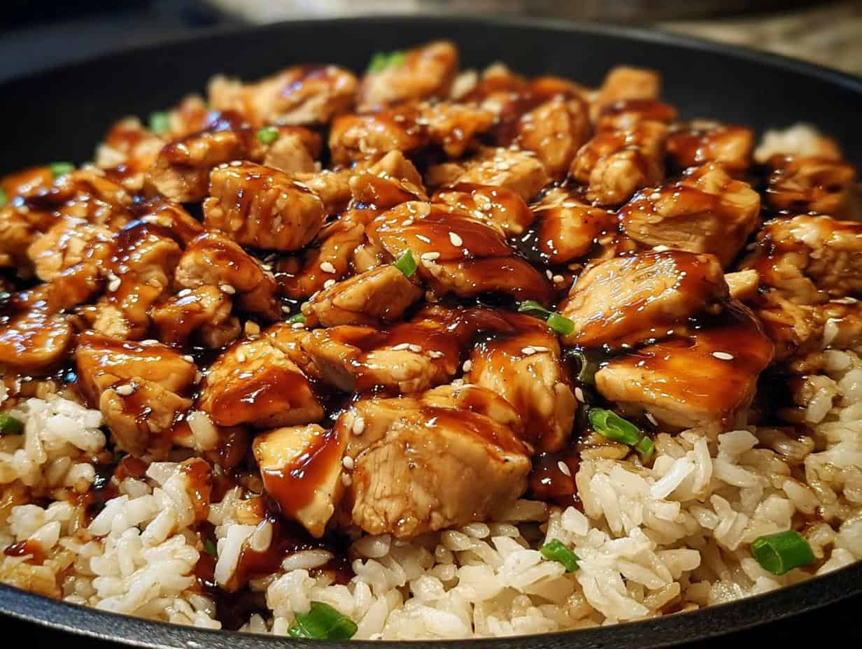 One-Pan Bold Honey BBQ Chicken Rice: Stupid Easy 40 Min