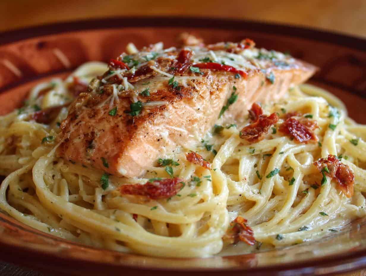 Devastating Salmon Pasta, 40-Minute Cream Sauce