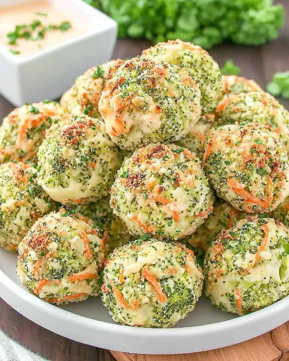 Baked Broccoli Cheese Balls (Vegan) – Crispy, Cheesy & Delicious - detail 1