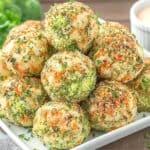 Baked Broccoli Cheese Balls (Vegan) – Crispy, Cheesy & Delicious