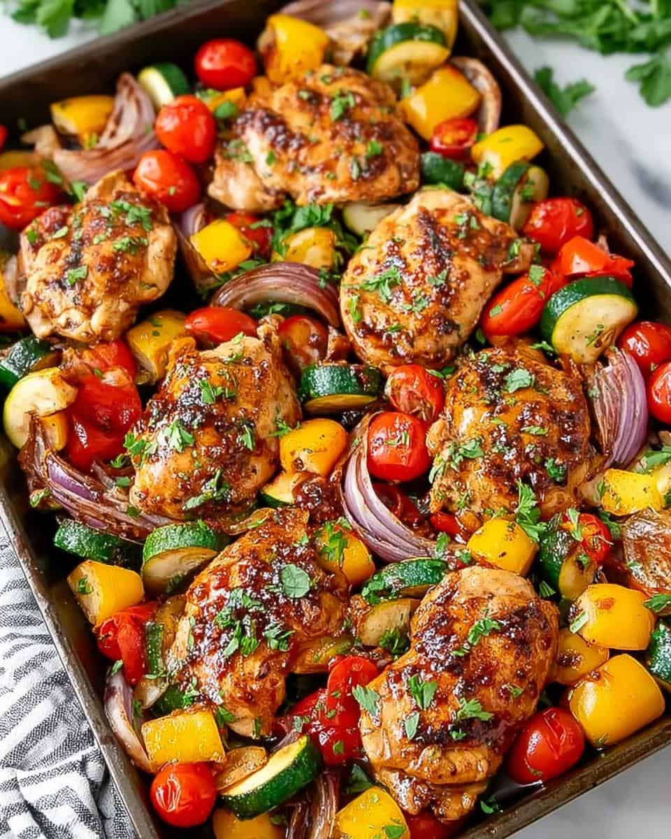 Balsamic Glazed Chicken and Veggies - detail 1