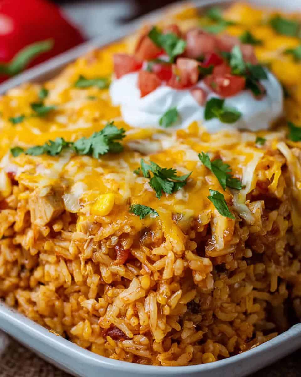 Chicken Enchilada Rice Casserole - detail 3