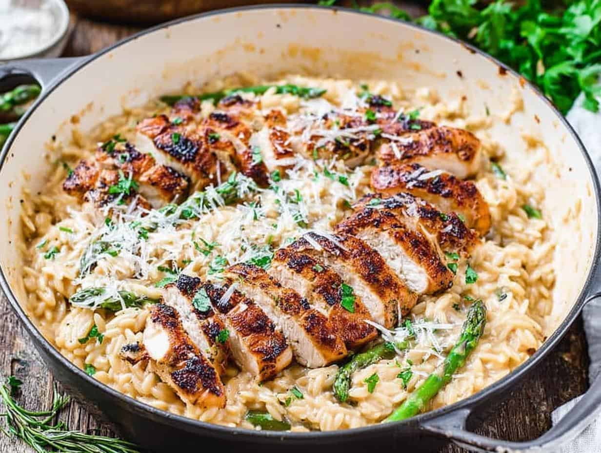 Creamy Parmesan Orzo: Shockingly Easy 40-Minute Dinner