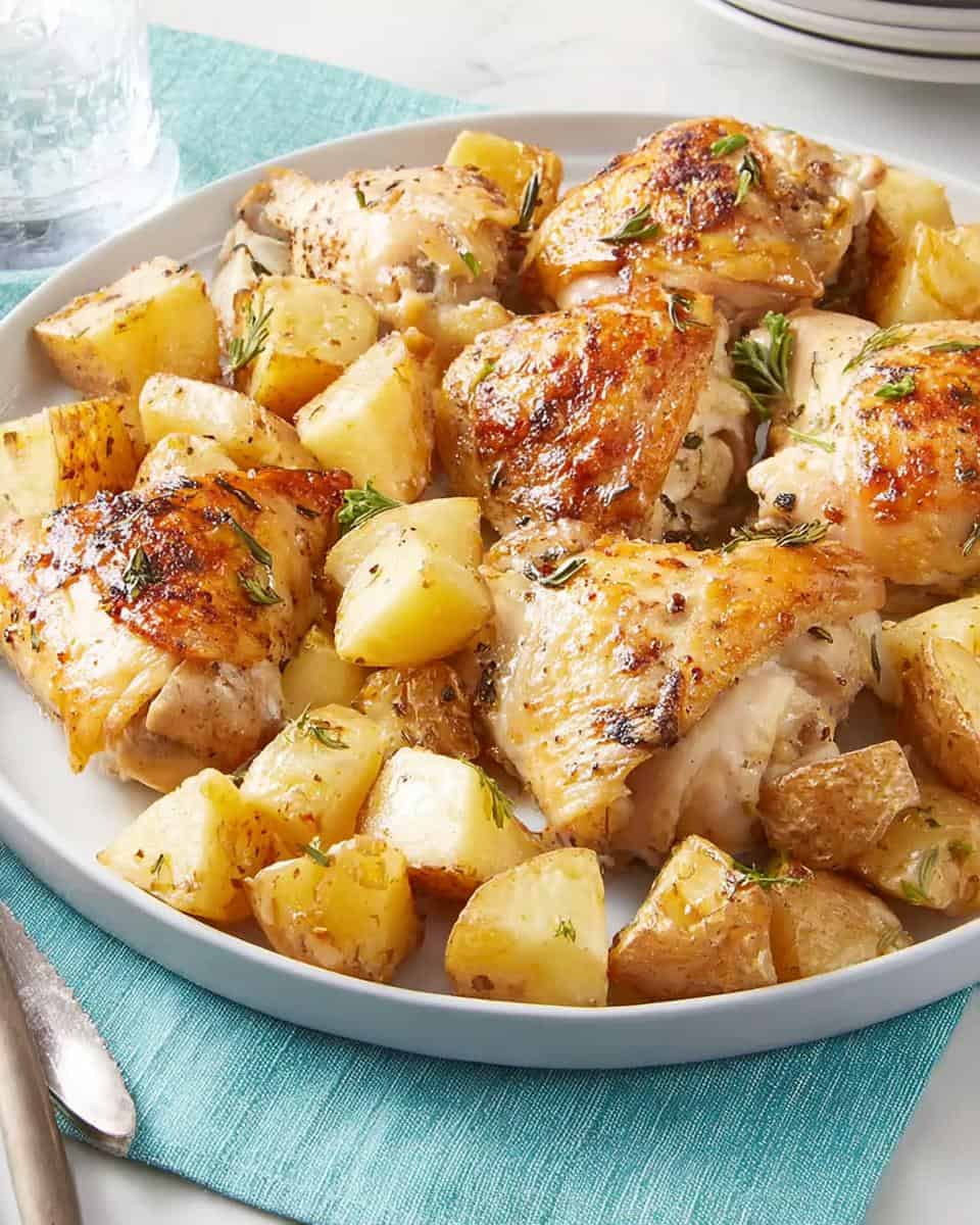 Easy Greek Lemon Chicken and Potatoes - detail 1