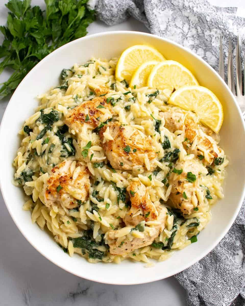 Easy Lemon Chicken Orzo Recipe - detail 1