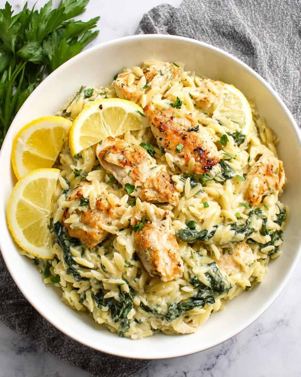 Easy Lemon Chicken Orzo Recipe - detail 2